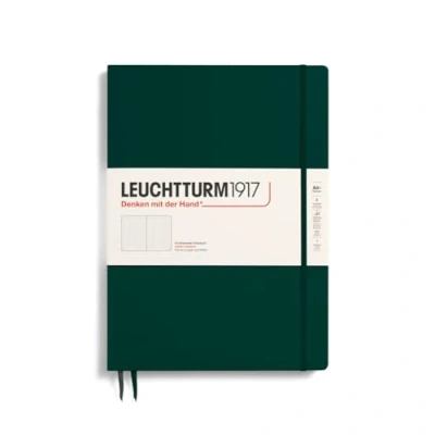 Abbildung von LEUCHTTURM1917 370272 Notizbuch Master Slim (A4+), Hardcover, 123 nummerierte Seiten, Forest Green, dotted