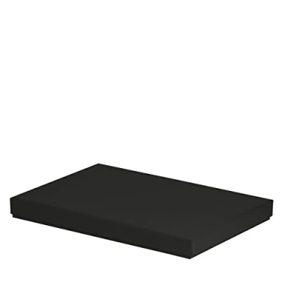 Abbildung von Rössler Papier 13521453700 Boxline Kartonage rechteckig, passend für DIN A4, Schwarz, 1 Stück