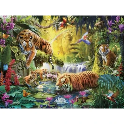 Abbildung von Ravensburger Puzzle 12000696 Idylle am Wasserloch 1500 Teile für Erwachsene und Kinder ab 14 Jahren, Tier