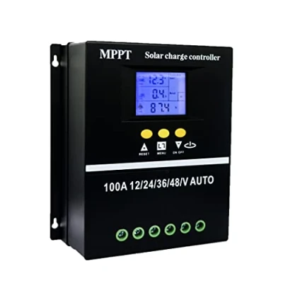 Abbildung von Y&amp;H 100A MPPT Solarladeregler 12V 24V 36V 48V LCD Display Batterie Intelligenter Regler Max 100V Eingang Dual USB für Blei Säure/Lithium