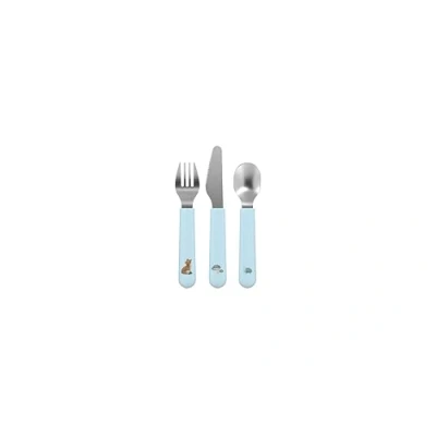 Abbildung von Mepal Kinderbesteck 3 teiliges Set Mio Little Dutch ab 12 Monate Inklusive Messer, Gabel &amp; Löffel 3er Forest Friends