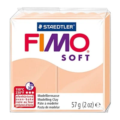 Abbildung von STAEDTLER 8020 43 Fimo Soft Normalblock, Modelliermasse, 57 g, blassrosa, 1 Packung