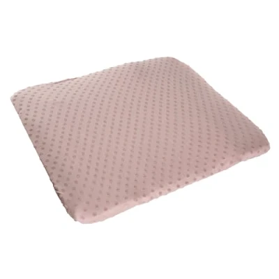 Abbildung von roba organic Spannbezug für Wickelauflagen Lil Planet Unterlagen 75 x 85 cm Abnehmbarer Bezug aus Bio Baumwolle GOTS zertifiziert Rosa / Mauve