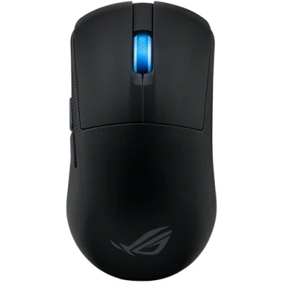Abbildung von ASUS ROG Harpe Ace Mini ultraleichte E Sport Gaming Maus (49 Gramm, Micro Switches, SpeedNova Wireless Technologie, USB, 2,4 GHz RF, Bluetooth, AimPoint Pro, 42.000 DPI, 8.000 Hz, schwarz)