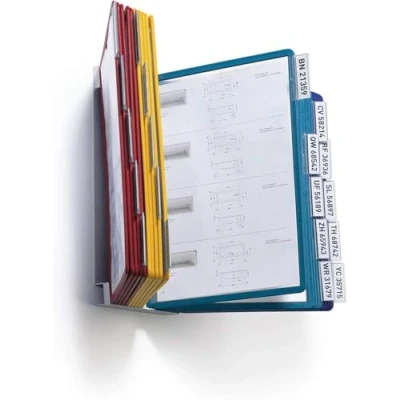 Abbildung von Durable Sichttafelsystem (Vario Wall 20, mit 20 Sichttafeln A4) mehrfarbig, 551200