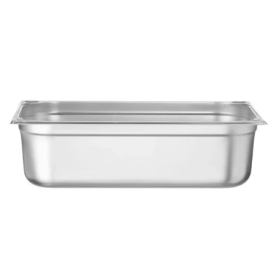 Abbildung von HENDI Gastronormbehälter, Temperaturbeständig von 40 bis 300C, Heissluftöfen Kühl und Tiefkühlschränken Chafing Dishes Bain Marie, Stapelbar, 21L, GN 1/1, 530x325x(H)150mm, Edelstahl