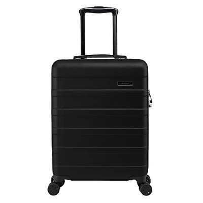 Abbildung von Cabin Max Anode Handgepäck Koffer 55x40x20 Leicht, Hartschale, Trolley mit 4 Rädern, 3 stelliges Schloss (Farbe: Schwarz, Größe: 55x40x20cm 40L)