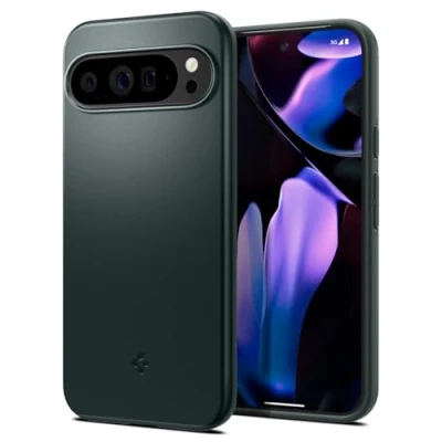 Abbildung von Spigen Thin Fit Hülle Kompatibel mit Google Pixel 9 Pro XL [Made for Google] Abyss Green