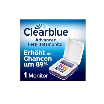 Abbildung von Clearblue Kinderwunsch Fertilitätsmonitor, Ovulationstest/Fruchtbarkeitstest für Frauen, 1 Touchscreen Monitor, Zykluscomputer Eisprung, 89% erhöhte Chance schwanger zu werden