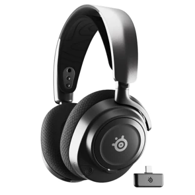 Abbildung von SteelSeries Arctis Nova 7 Wireless Multi Plattform Gaming Headset Magnetische Neodym Treiber 2,4 GHz+ Bluetooth Sound 38 Std. Akkulaufzeit via USB C ClearCast Gen 2 KI Mik PC,PS5,Switch,VR,Mobile