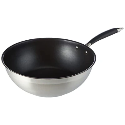 Abbildung von Amazon Basics Wok Pfanne, 28 cm, Schwarz