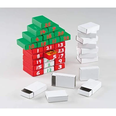 Abbildung von Baker Ross E5324 Streichholzschachteln zum Basteln und Bemalen für Kinder 30 Stück, 52mm x 35mm, Braun