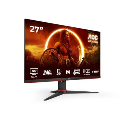Abbildung von AOC Gaming 27G2ZNE 27 Zoll Full HD Monitor, 240 Hz, 1 ms MPRT, FreeSync Prem. (1920x1080, HDMI 1.4, DisplayPort 1.2) schwarz/rot