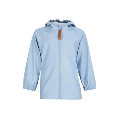 Abbildung von Sterntaler Regenjacke ungefüttert uni Kinder wasserdicht Jungen Jacke mit verschweißten Nähten, Kapuze und reflektierendem Detail robuste Regenbekleidung blau, Größe 92