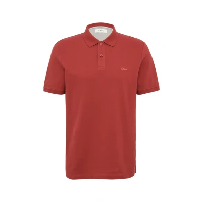 Abbildung von s.Oliver AUS Baumwolle Poloshirt, Herren, Größe: Small, Mohnrot