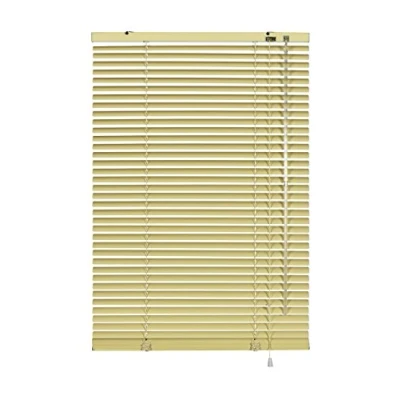 Abbildung von Gardinia Alu Jalousie, Sicht , Licht und Blendschutz, Wand Deckenmontage, Alle Montage Teile inklusive, Aluminium Beige, 50 x 175 cm (BxH), 6948