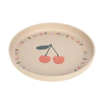 Abbildung von LÄSSIG Kinder Teller ohne Melamin, BPA frei, für Spülmaschine und Mikrowelle/Plate Happy Fruits Cherry