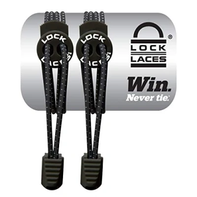 Abbildung von LOCK LACES elastische selbstbindende Schnürsenkel: Schnellschnürsystem für Kinder, Athleten, Erwachsene &amp; Senioren Keine Schuhe binden erforderlich Komfort Fit fester Halt in Einheitsgröße