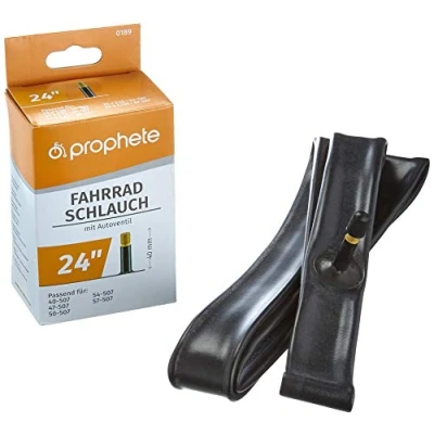 Abbildung von Prophete Fahrradschlauch 24 Zoll Autoventil ETRTO 40 507, 47 50 54 57 507 geeignet von x 1,5 bis 2,125