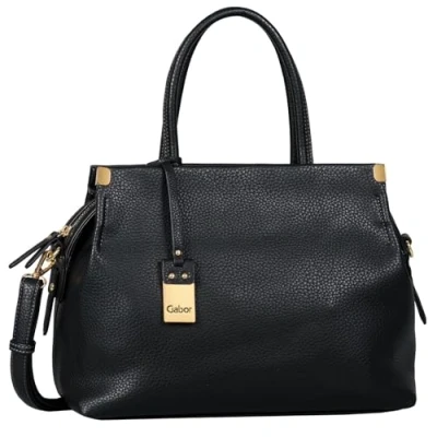 Abbildung von Gabor bags Gela Damen Shopper Umhängetasche Reißverschluss Mittelgroß Schwarz