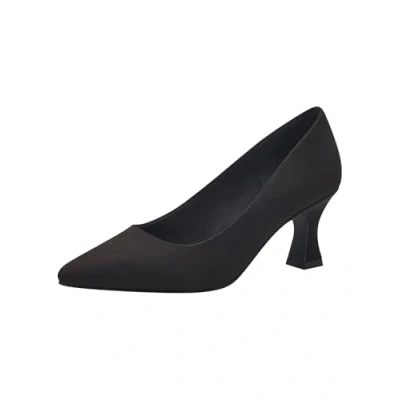 Abbildung von MARCO TOZZI Damen Pumps Spitz Vegan, Schwarz (Schwarz), 40 EU
