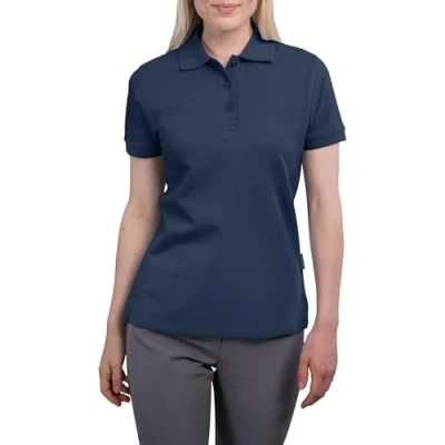 Abbildung von HRM Damen Heavy Polo, navy, Gr. XL I Premium Polo Shirt aus 100% Baumwolle Basic Polohemd bis 60C waschbar Hochwertige &amp; nachhaltige Oberteile Workwear