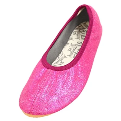 Abbildung von Beck Mädchen Basic Glitzer Gymnastikschuhe, Pink, 24 EU