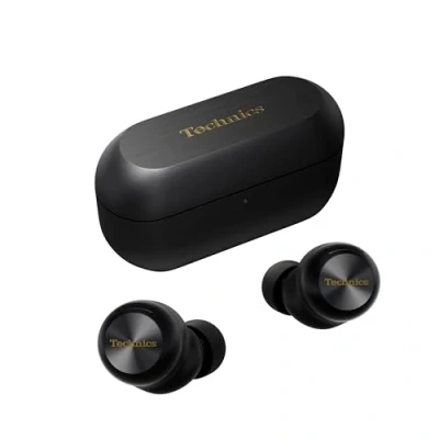Abbildung von Technics EAH AZ100E K Kabellose Ohrhörer mit Geräuschunterdrückung, 10mm Magnetic Fluid Driver, Multipoint Bluetooth, Voice Focus AI, Bequeme In Ear Kopfhörer, Schwarz