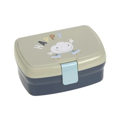 Abbildung von LÄSSIG Kinder Lunchbox Brotdose mit herausnehmbarer Unterteilung, BPA frei/Cloud