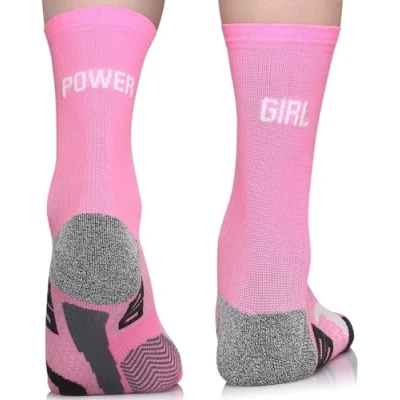 Abbildung von TODO Running RAID CREW Laufsocken mit Lustige Aufschrift, Anti Blasen Socken, Socks Men. Bunte Sport Socken Damen 39 42, Herren (Power Girl, 42)
