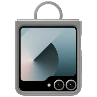 Abbildung von Samsung Silikon Back Cover mit Ring Grau Galaxy Z Flip 6