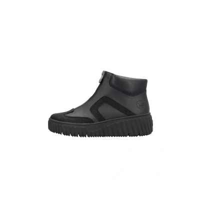 Abbildung von Rieker Keilstiefelette, Damen, Größe: 39, Nachtschwarz Schuhe