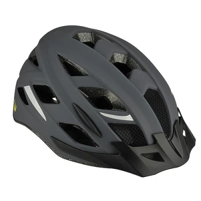 Abbildung von FISCHER Erwachsene Fahrradhelm, Radhelm, Cityhelm Urban Levin, S/M, 52 59cm, grau, mit beleuchtetem Innenring System