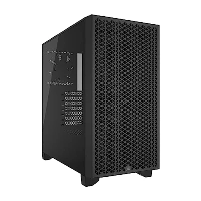 Abbildung von CORSAIR 3000D Airflow Mid Tower PC Gehäuse 3 Pin Lüfter Vier Slot GPU Unterstützung Geeignet Für Bis zu 8X 120mm High Design Schwarz