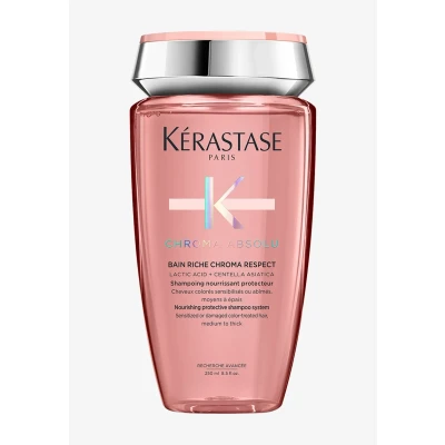 Abbildung von KÉRASTASE Chroma Absolu BAIN Riche Respect Gentle RICH Shampoo FOR Medium TO Thick Colortreated HAIR Shampoo, Größe: 250 ml,