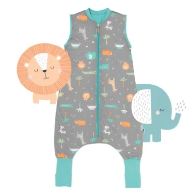 Abbildung von schlummersack Baby Schlafsack mit Füßen Sommer 1 Tog 70 cm dünn Bagger Beinen und verlängerten Bündchen für eine Körpergröße von 80cm Frühling