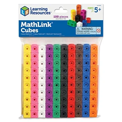 Abbildung von Learning Resources Mathlink Steckwürfel (Set mit 100 Stück)