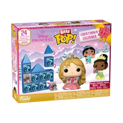Abbildung von Funko Bitty Pop! Countdown Calendar: Disney Princess Princesses Prinzessinnen Adventskalender 24 Tage der Überraschung Vinyl Minifigur Zum Sammelns Mystery Box