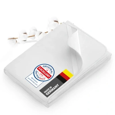 Abbildung von Dreamzie Molton Matratzenschoner 180x200 Baumwolle 300 GSM mit 4 Eckgummis
