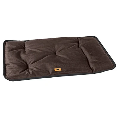 Abbildung von Ferplast Hundematte &amp; Katzenmatte Klein Waschbares Hundebett Hundekissen Wasserdicht Kratzfest Matte für Hundehütten und Auto, Hundekorb Jolly 57 x 38 cm, S, BRAUN