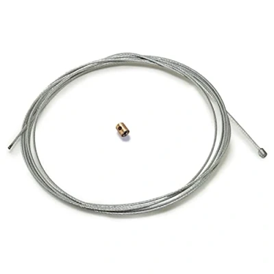 Abbildung von Easyboost Gaszug Gasseil 2,50 Meter Ø1,2mm Universal Gaskabel mit Schraubnippel für Vergaser Gasgriff Roller 50ccm Moped Schaltmoped AM6 Derbi Aerox F10 F12 Aprilia SR Piaggio Peugeot GY6