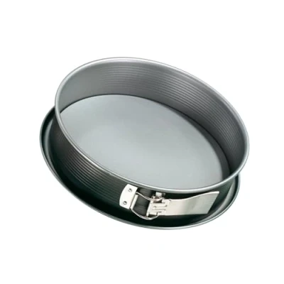 Abbildung von Zenker Springform energy Flachboden Ø 28 cm mit Auslaufschutz Premium Backform, für köstliche Kuchen, verkürzt die Backzeit um 30%, Menge: 1 Stück, Anthrazit/Silber