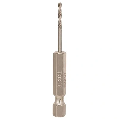 Abbildung von Bosch Professional Holzspiralbohrer mit 1/4 Sechskantschaft HSS Durchmesser: 2/Gesamtlänge in mm: 62