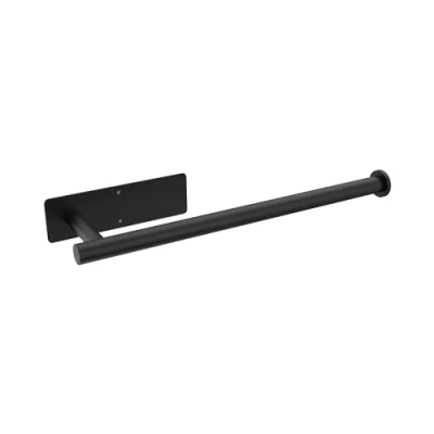 Abbildung von Ibergrif Küchenrollenhalter ohne Bohren, Papierrollenhalter Selbstklebend, küchenpapierhalter Wand, Zewa Rollenhalter, Edelstahl, Schwarz