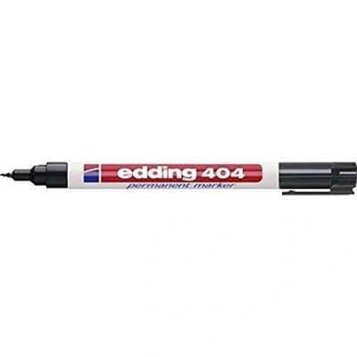 Abbildung von edding 404 Permanentmarker schwarz 10 Stifte feine Rundspitze 0,75 mm wasserfest, schnell trocknend wischfest für Karton, Kunststoff, Holz, Metall, Glas