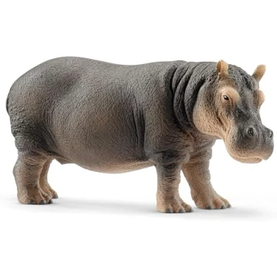 Abbildung von schleich WILD LIFE 14814 Realistische Nilpferd Figur Wilde Tierfigur zum Fantasievollen Spielen Pädagogisches Tiere Spielzeug Figuren Sets ab 3 Jahren