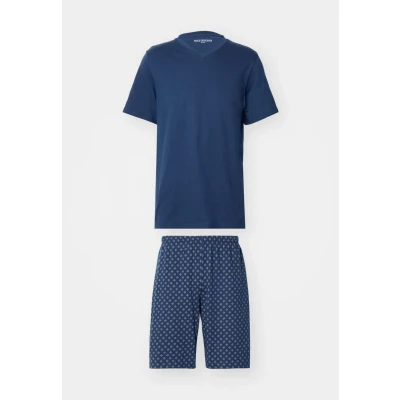 Abbildung von Schiesser KURZ Casual Essentials Nachtwäsche Set, Herren, Größe: 48, Admiral