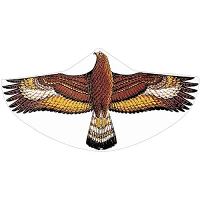 Abbildung von Günther Flugspiele 1146 Einleiner Drachen Steinadler, ca. 122 x 68 cm, Kinderdrachen aus robuster PE Folie, für Kinder ab 4 Jahren, inkl. Griff und Drachenschnur