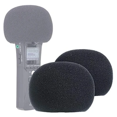 Abbildung von YOUSHARES Zoom H1n &amp; H1 Recorder Foam Windscreen Pop Filter Schaumstoff Windschutz Schutz für Handlicher Tragbarer Rekorder (2 PCS)