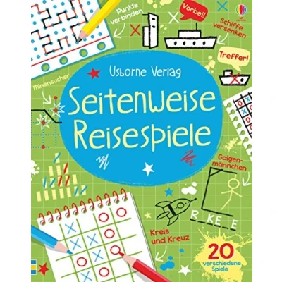 Abbildung von Seitenweise Reisespiele: mit heraustrennbaren Seiten (Usborne Mitmach Blöcke)